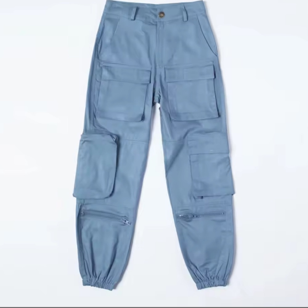 Blue Cargo Pants